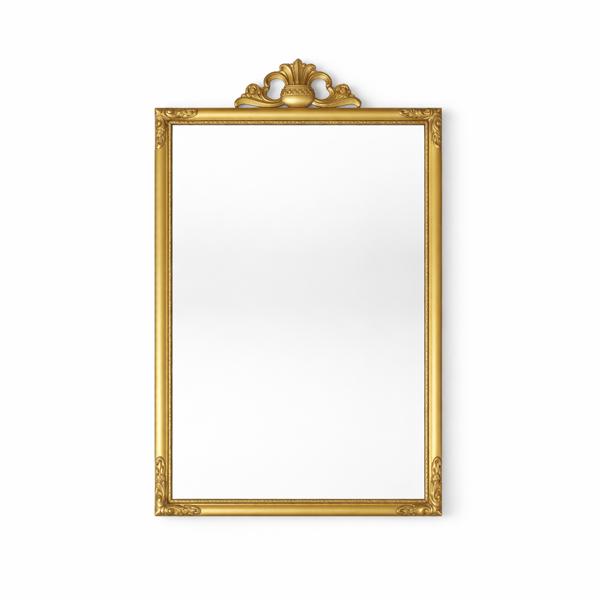Spegel, förgylld, 1900-tal.