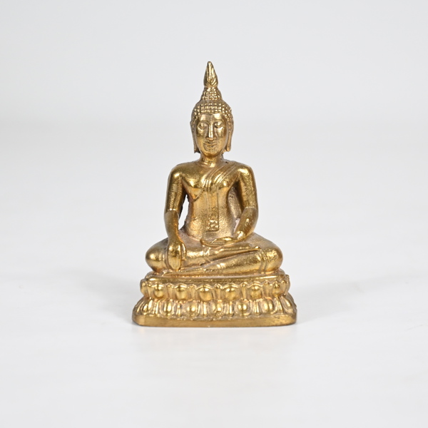 Buddha i mässing, 1900-tal.
