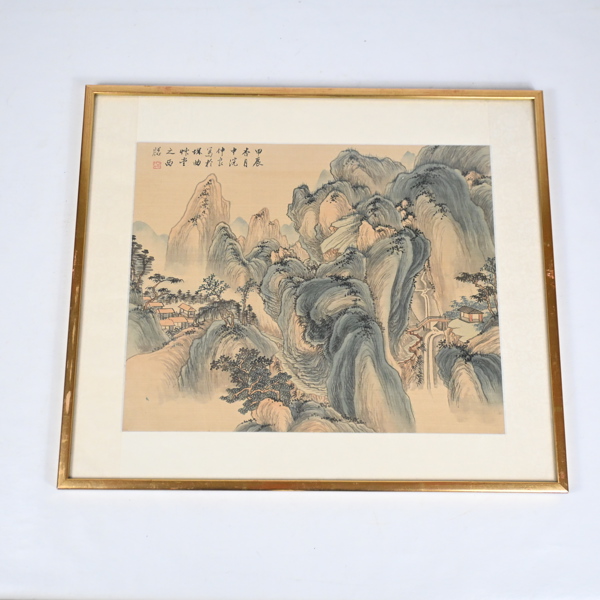 Akvarell på siden, Kina.