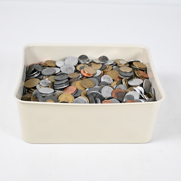 Parti mynt, omkring 10,5kg.