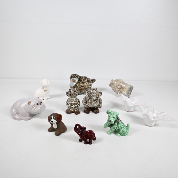 Figuriner i keramik, 10st.