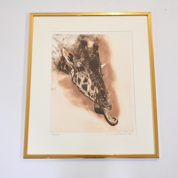 Svenerik Jakobsson, "I Kolmården", färglitografi, signerad.