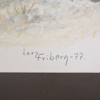 Larz Friberg, färglitografi, signerad.