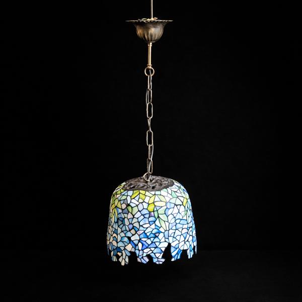 Taklampa, tiffany-stil, 1900-tal.