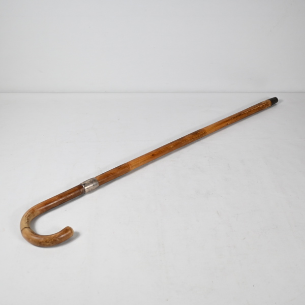 Käpp, med silverbeslag, 1900-tal.