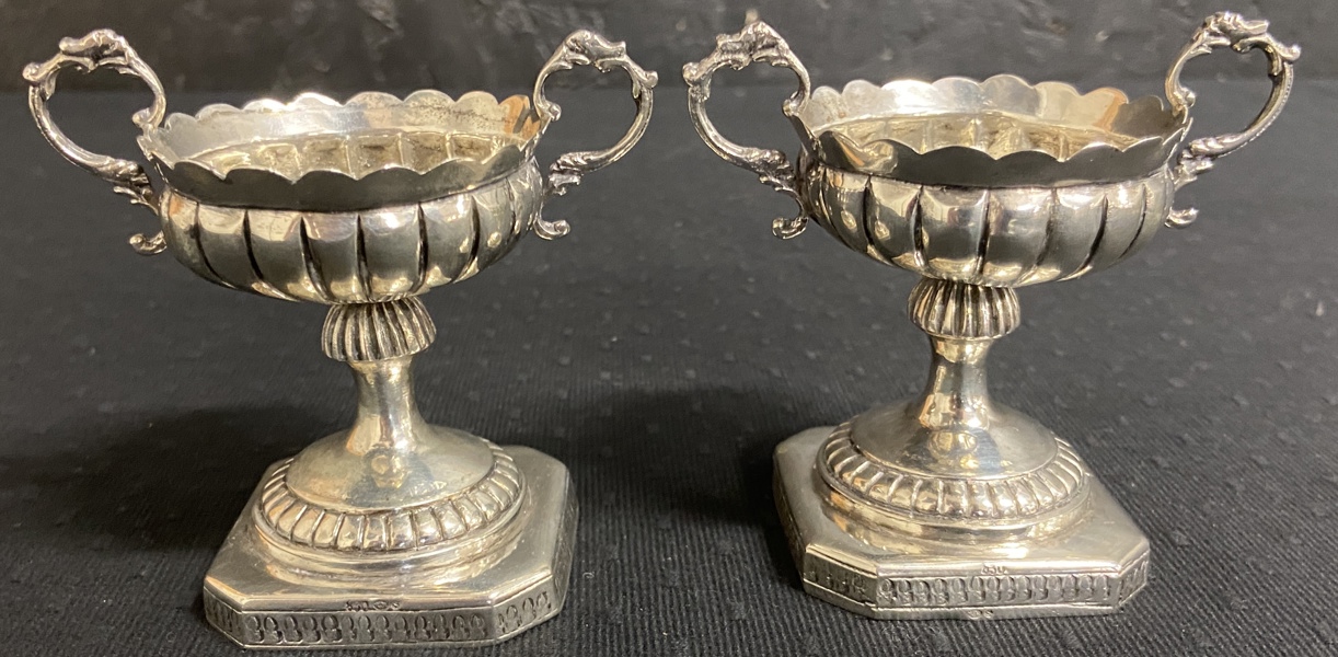 Äldre saltkar, Gustavianska, Silver 830/1000