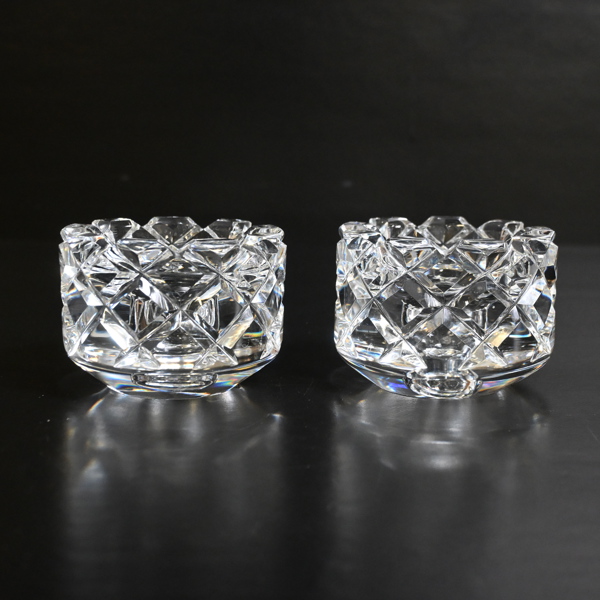 Gunnar Cyrén, ljusstakar, ett par, "Sofiero", Orrefors.