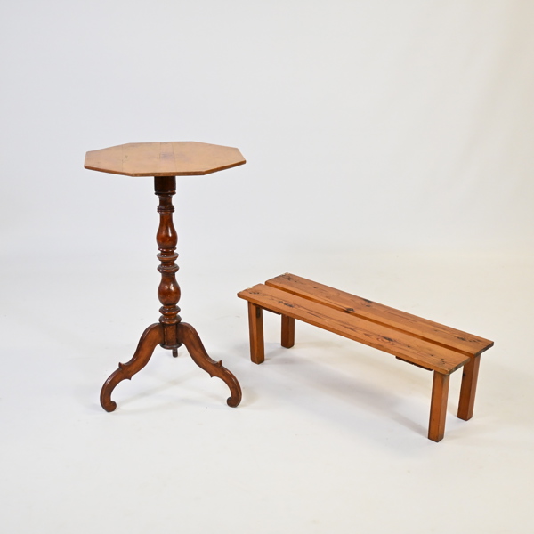 Pelarbord och bänk, 18/1900-tal.