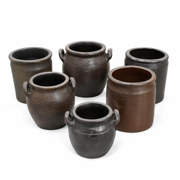 Krus, 6st, bla Höganäs.