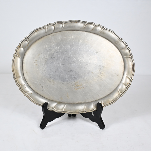 Michael Schæfer, bricka i tenn, rokoko, 1792.