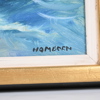 Axel Hamborn, olja på pannå, signerad.
