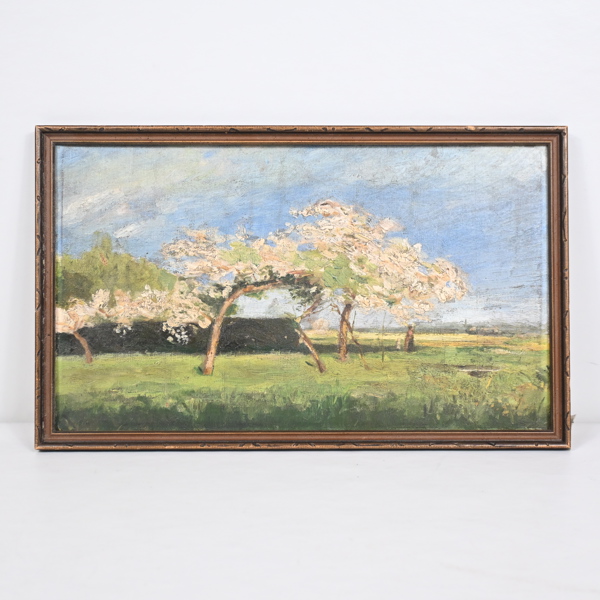 Louis Letsch, tillskriven, "Blomstermålaren", olja på pannå.