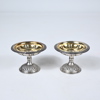 Saltkar i silver, ett par, senempire, Johan Mauritz Corth (1837-1861).