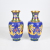 Vaser, ett par, Cloisonné, Kina.