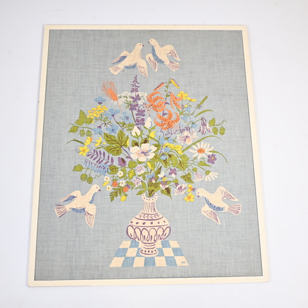 Tavla i textil, Gocken Jobs, 1900-tal.