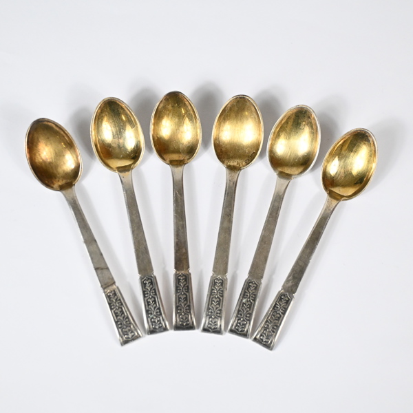 Skedar i silver, 6 st, Ryssland, 875.