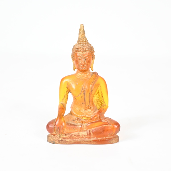 Skulptur i bärnsten, Buddha. 