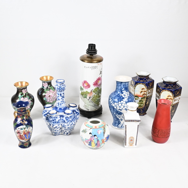 Asiatiskt porslin, 11 delar.