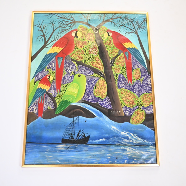 Oidentifierad konstnär, olja på duk, signerad.