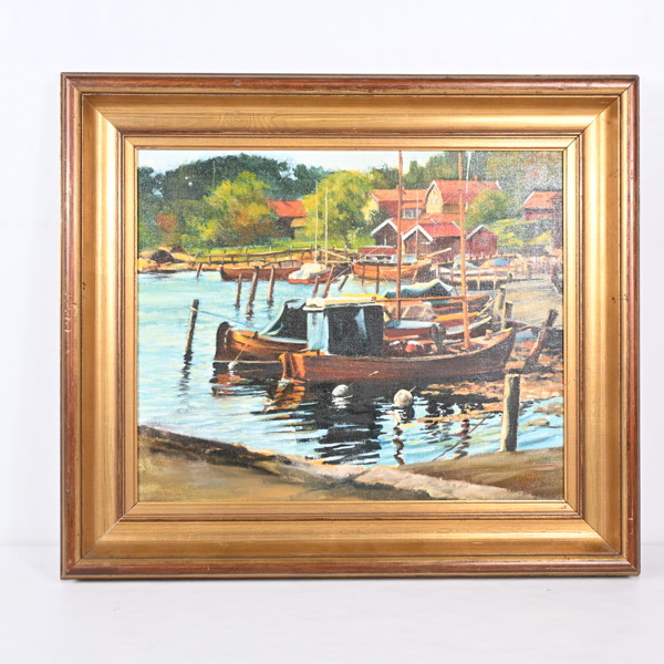 Oidentifierad konstnär, olja på duk, signerad och daterad.