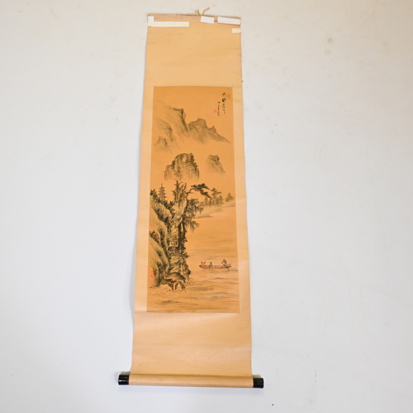 Akvarell på vepa, orientalisk.