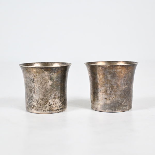 Bägare, 2 st, silver, 830.