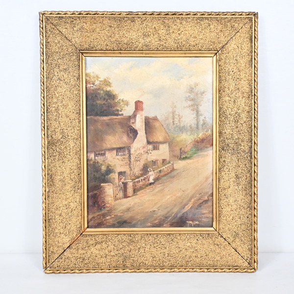 Oidentifierad konstnär, olja på duk, signerad, 1800 tal.