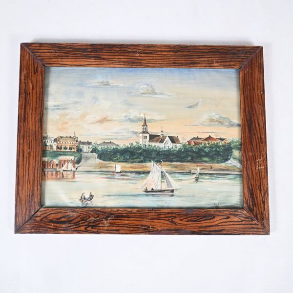 Oidentifierad konstnär, akvarell, signerad.