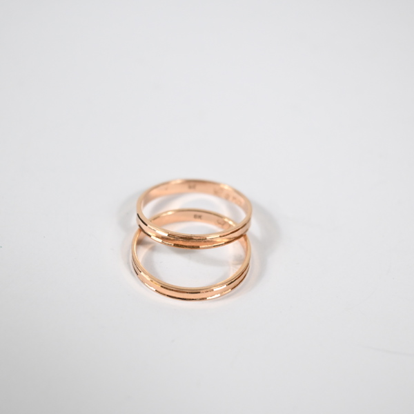 Ringar, 2st, 8k guld.