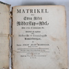 Böcker, 2st, 1700-tals verk, Journalisten & Adelsmatrikel 1781.