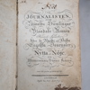 Böcker, 2st, 1700-tals verk, Journalisten & Adelsmatrikel 1781.