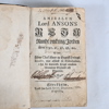 Böcker, 2 st, "Lord Ansons Resa", 1761, Hoffmans Förnöjsamheten 1775.