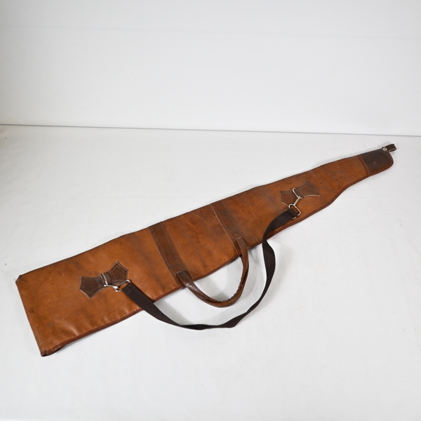 Vapenfodral, skinn, fodrad.