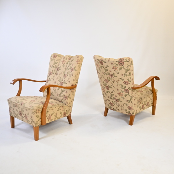 Fåtöljer, ett par, Swedish Modern, 1940 tal.