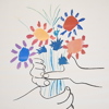 Pablo Picasso, efter, litografi, "Le Bouquet". 