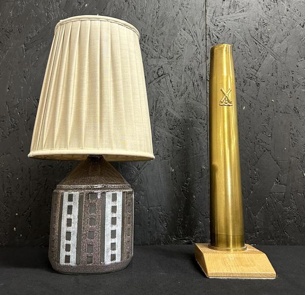 Bordslampa Falkenberg och Vas mässing, höjd 40 cm 