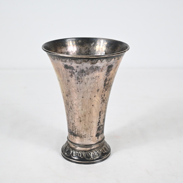 Bägare, silver, 830. 