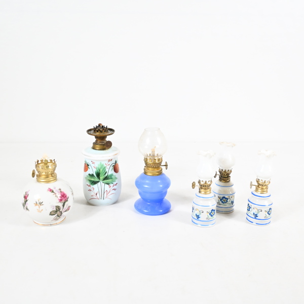 Bordsfotogenlampor, 6st, 1900 tal.