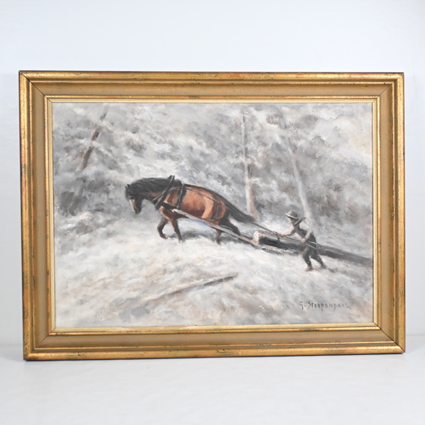 Georg Stoopendaal, olja på duk, signerad. 