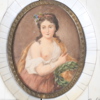 Miniatyrporträtt, Madame Pompadour, gouache.