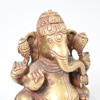 Skulptur i mässing, föreställande Ganesha, Indien.