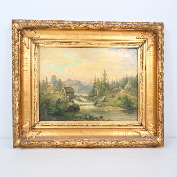 Georg Norrby (1816-1898), olja på duk, signerad.