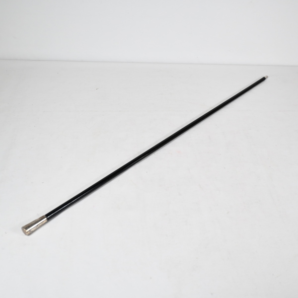 Studentkäpp, med handtag i silver.