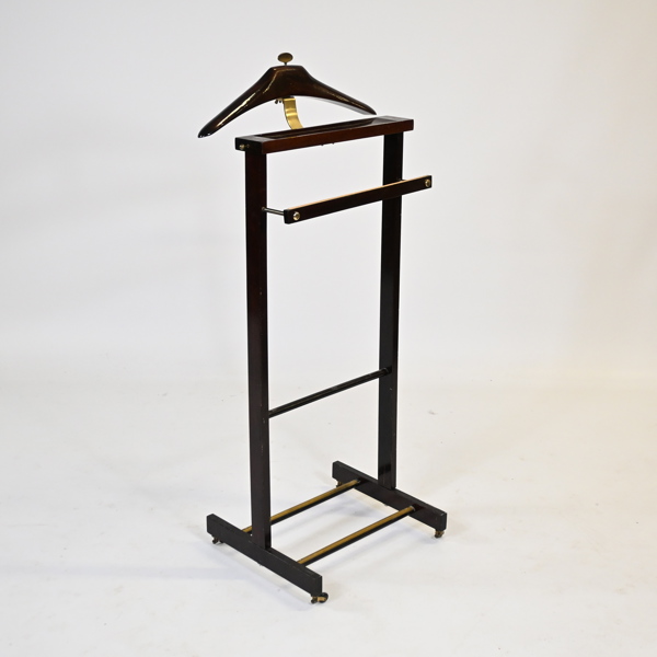 Herrbetjänt, mahogny och mässing, 1900-tal.