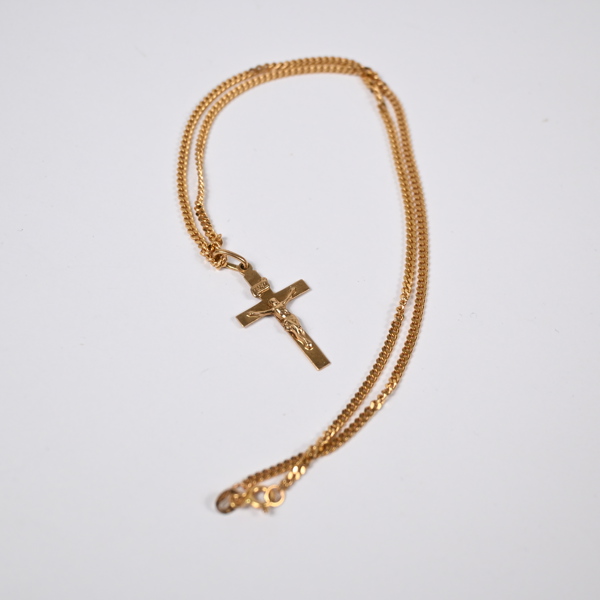 Halsband med hänge, 18k guld.