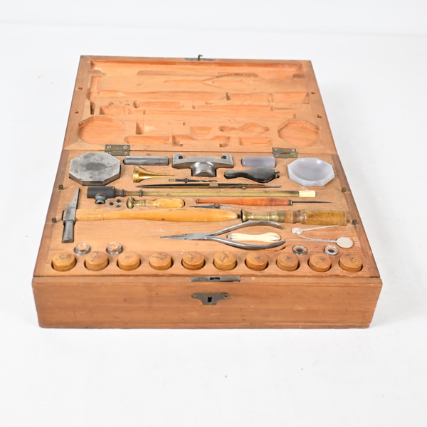 Verktygssats för urmakare, 18/1900-tal.