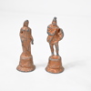 Schackpjäser i tenn, 16+14st, romersk förlaga, 1900-tal.
