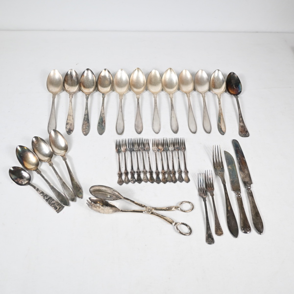 Parti bestick, nysilver, 1900-tal.