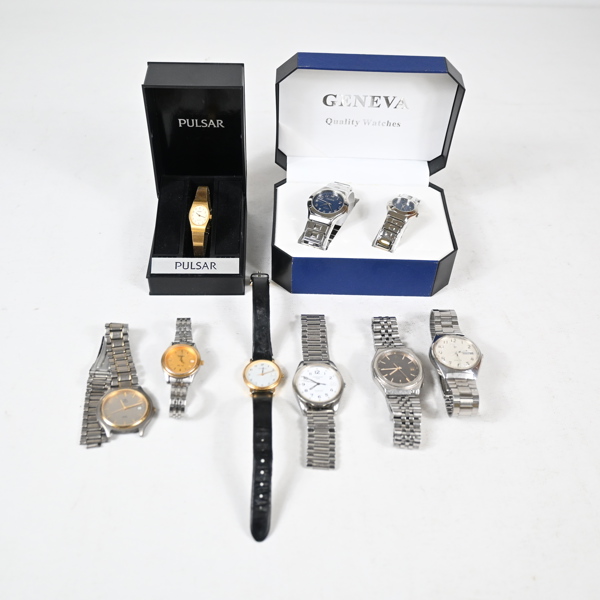 Armbandsur, 9st, mestadels 1900-tal.