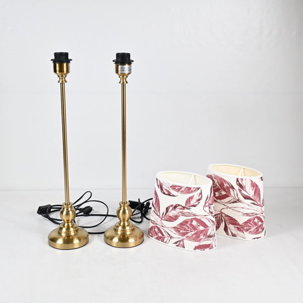 Bordslampor, ett par, metall, 2000-tal.